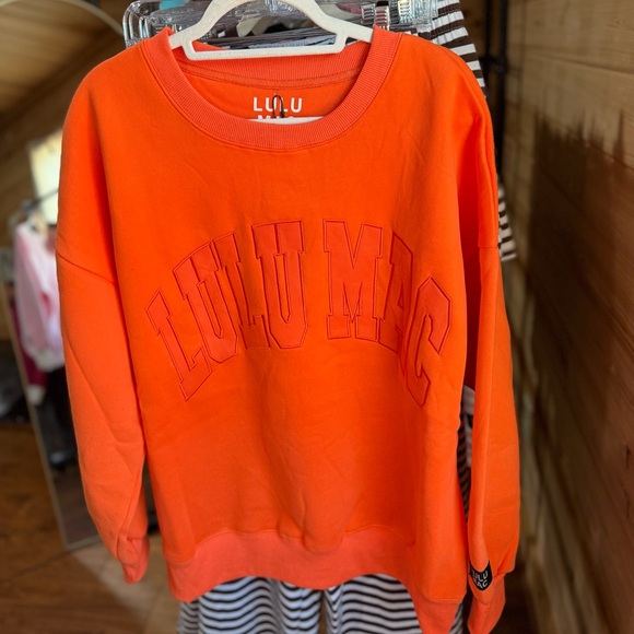 Lulu Mac Orange Sweatshirt NWT - Picture 5 of 6